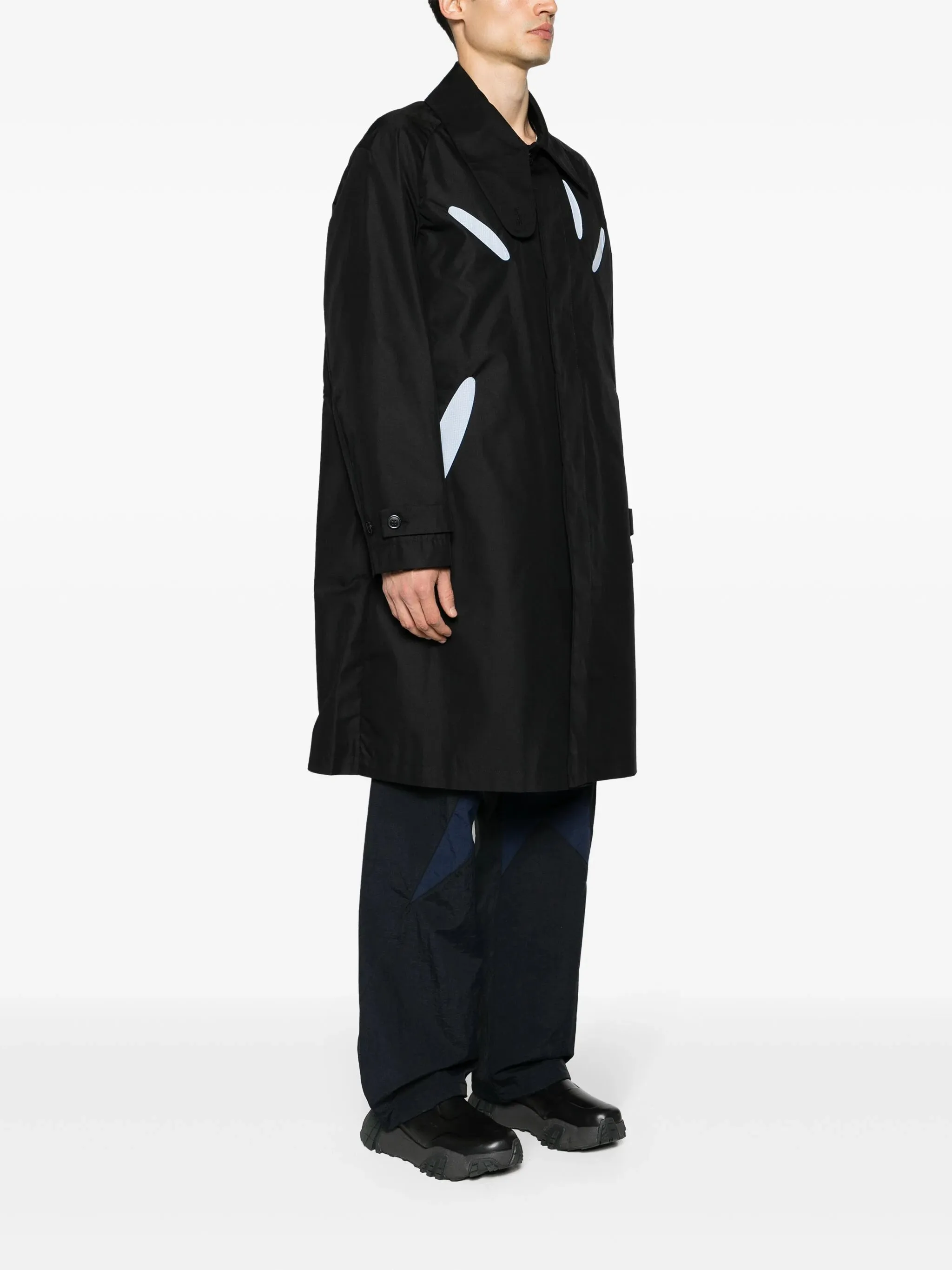 Aperture Cut-Out Trench Coat