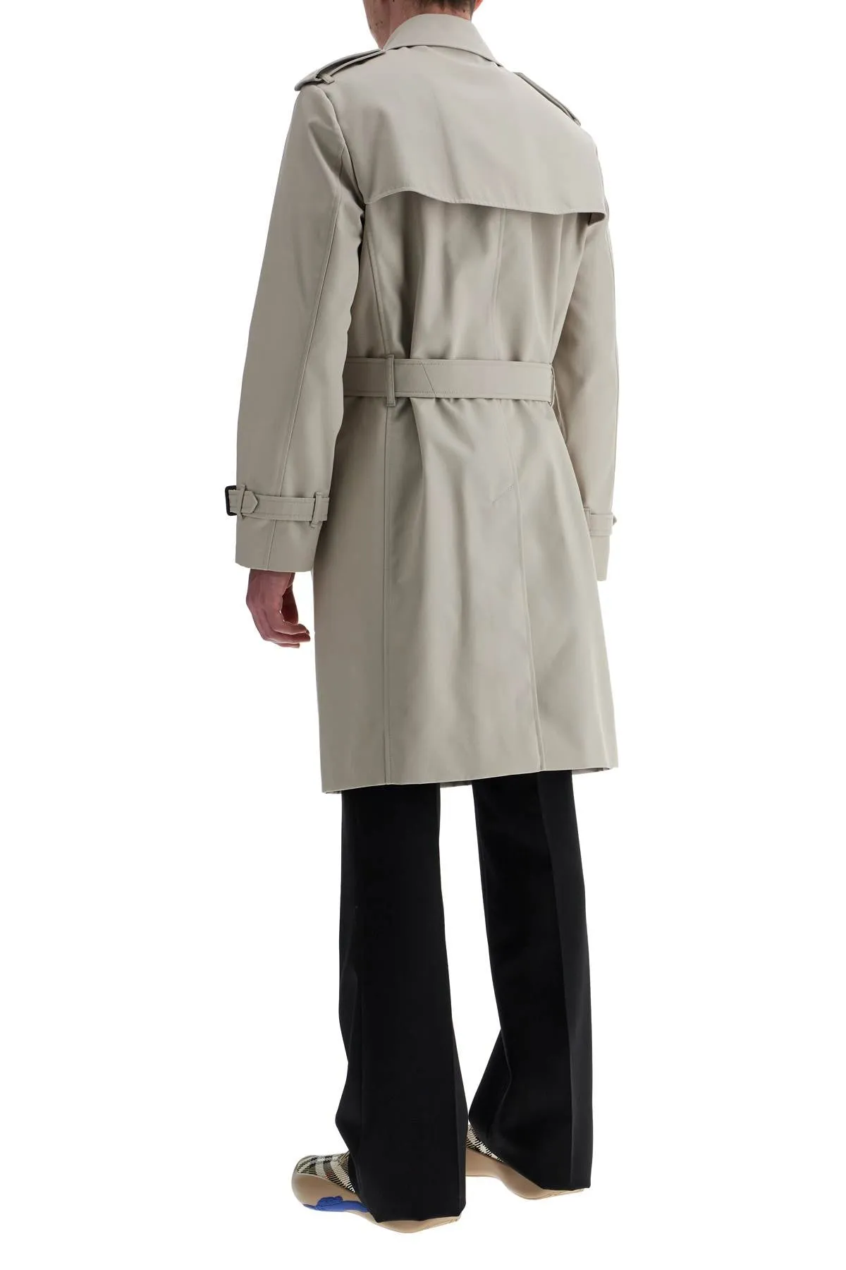 Belted Cotton-Blend Trench Coat