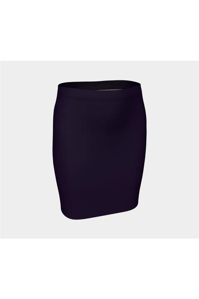 Berry Purple Fitted Skirt