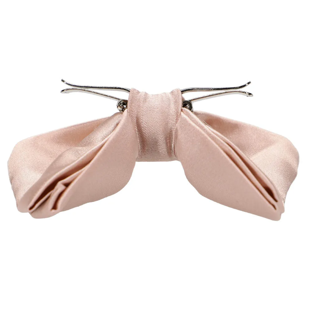 Blush Pink Clip-On Bow Tie