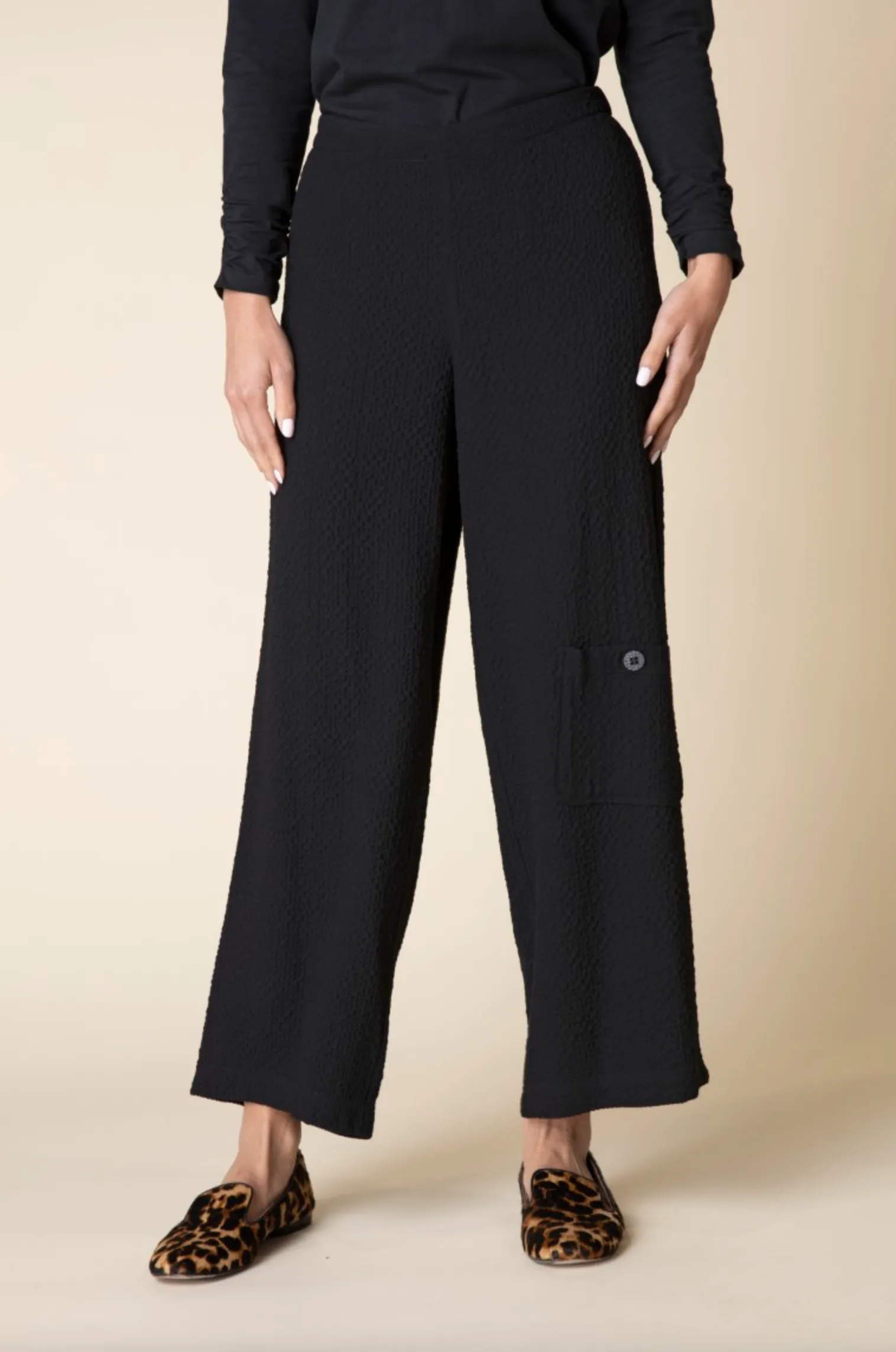 Breezy Crinkle Crepe Ankle Pant