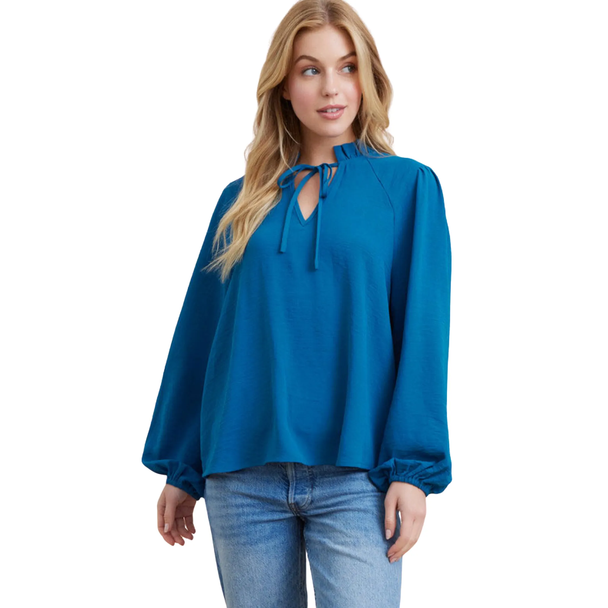 Bubble Sleeve Top