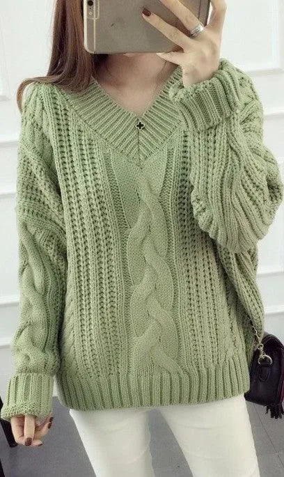 CABLE KNIT PULLOVER SWEATER