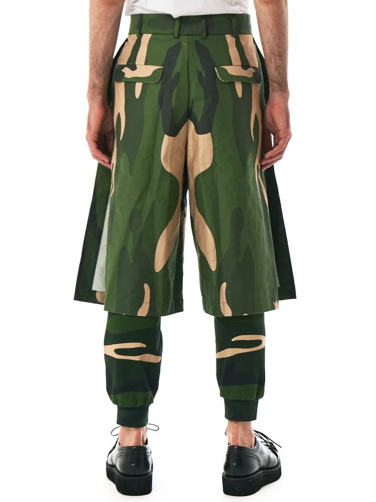 Camouflage Shorts (AW2016-110010 GREEN CAMOUFLAGE)