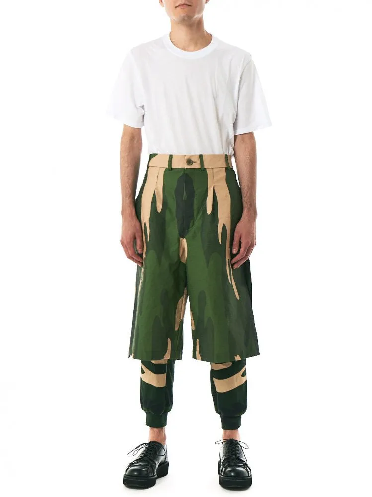 Camouflage Shorts (AW2016-110010 GREEN CAMOUFLAGE)