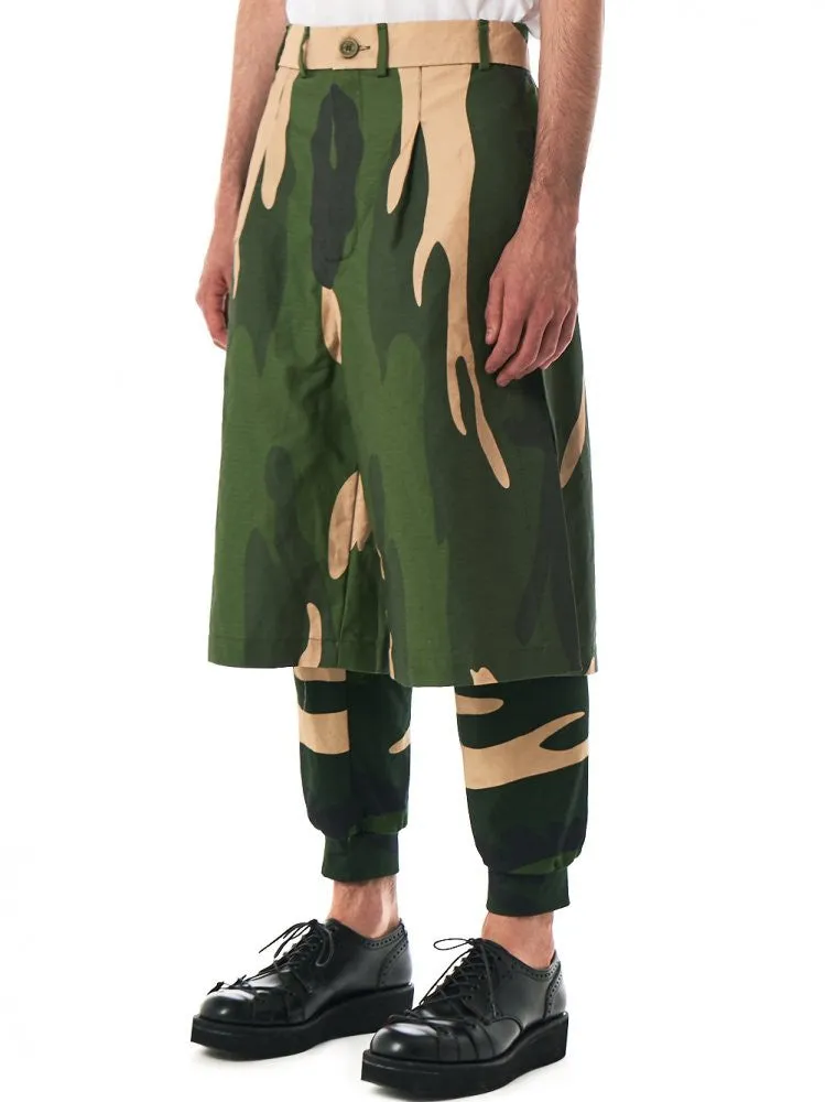 Camouflage Shorts (AW2016-110010 GREEN CAMOUFLAGE)