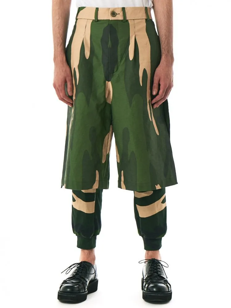 Camouflage Shorts (AW2016-110010 GREEN CAMOUFLAGE)