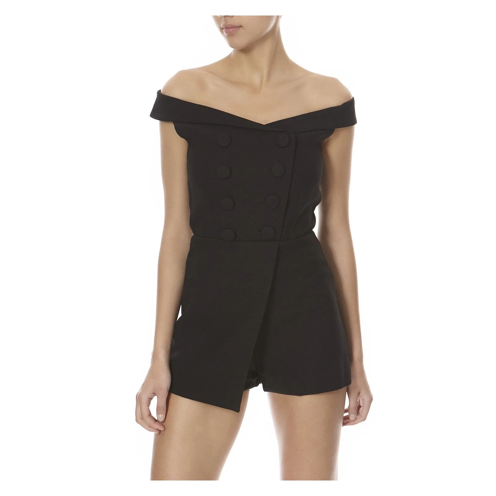 CARMELLA PLAYSUIT IN BLACK