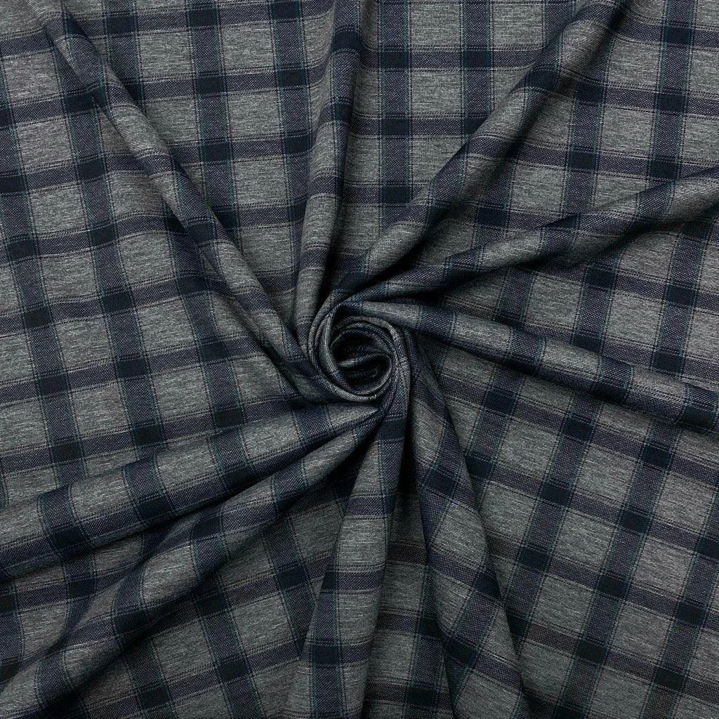 Checkered Ponte Roma Fabric