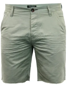 Chester Raw Hem Chino Shorts in Mint