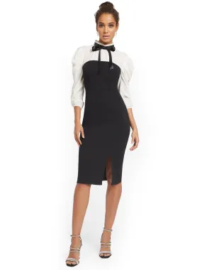 Colorblock Sheath Dress