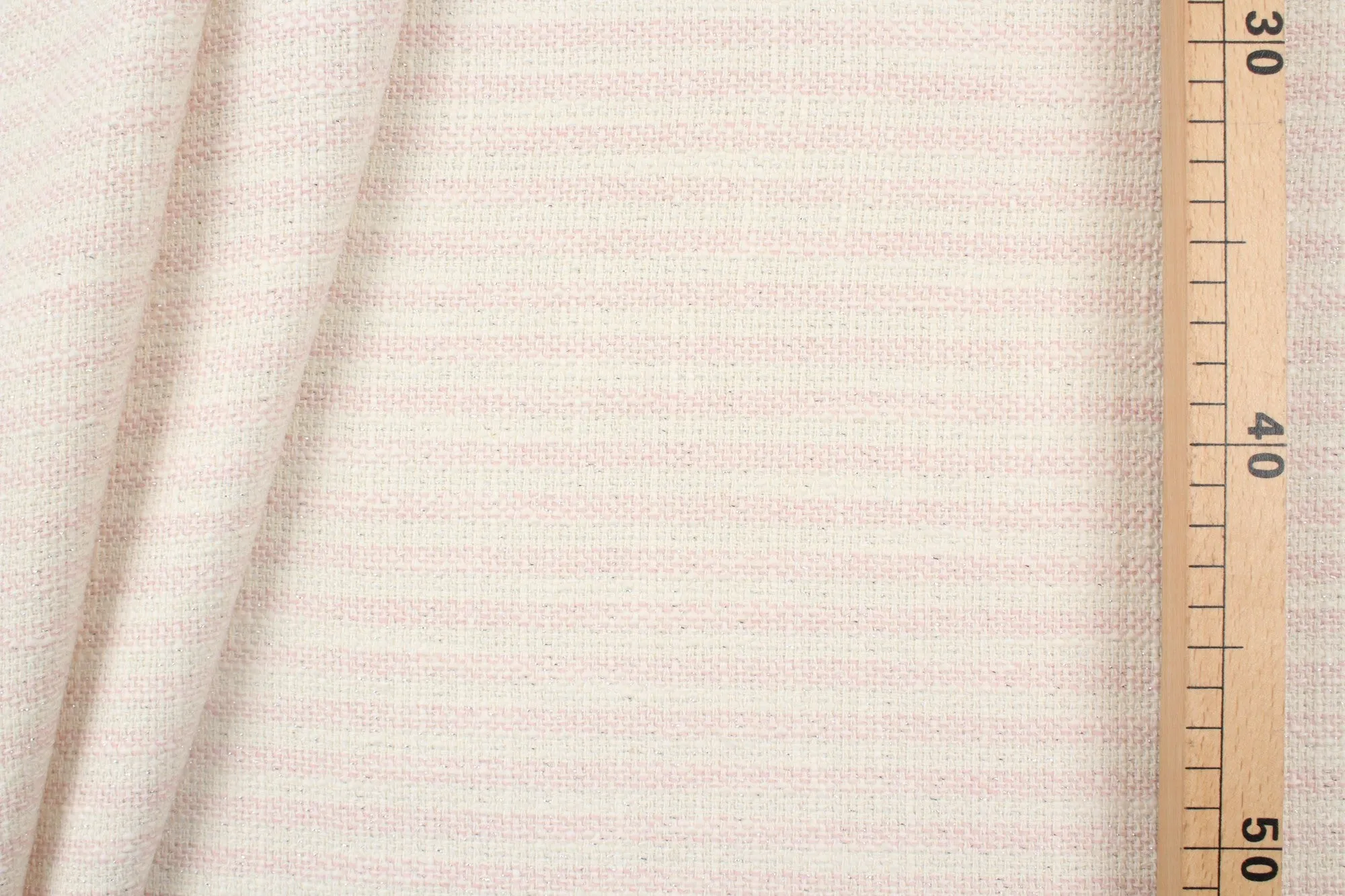 Cotton Blend Tweed - Stripes with Silver Lurex