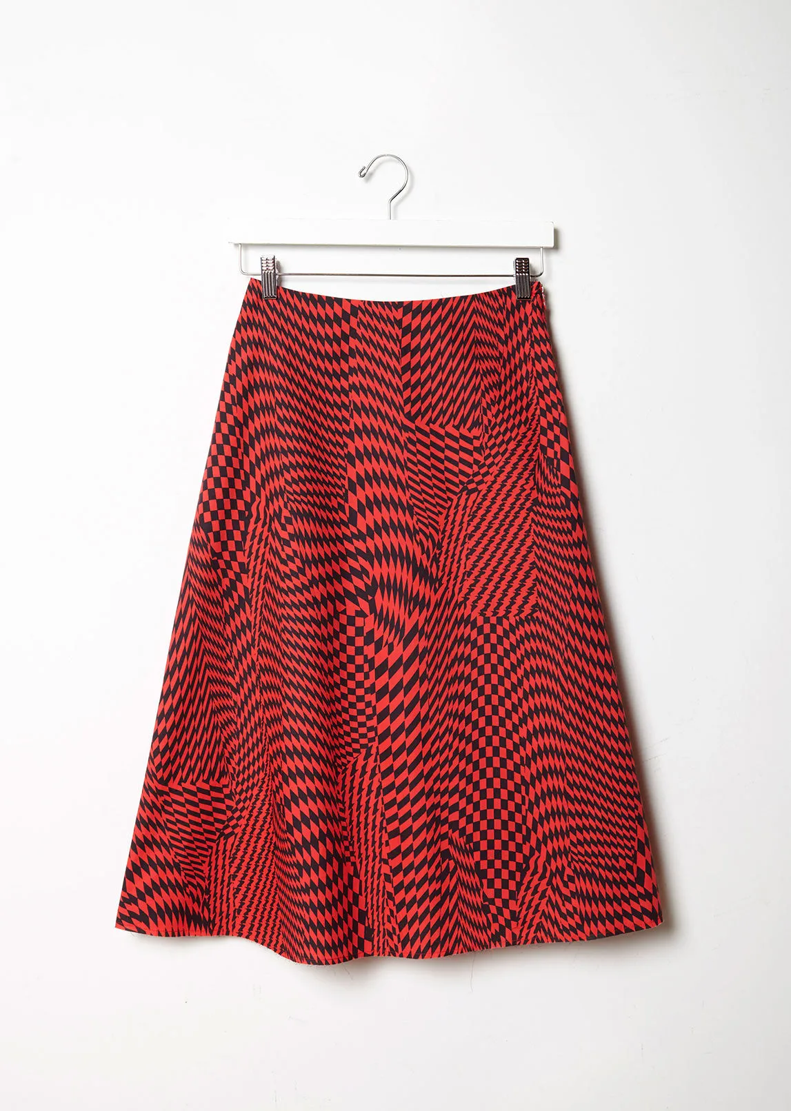 Cotton Poplin Midi Skirt