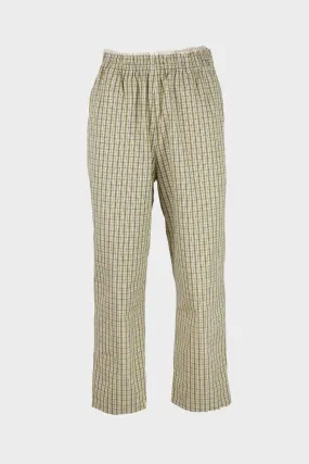 Custom Cotton Pants Cu Cu Pants - Green Check