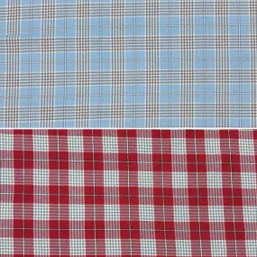 Dogtooth Checkered PolyViscose Tartan Fabric