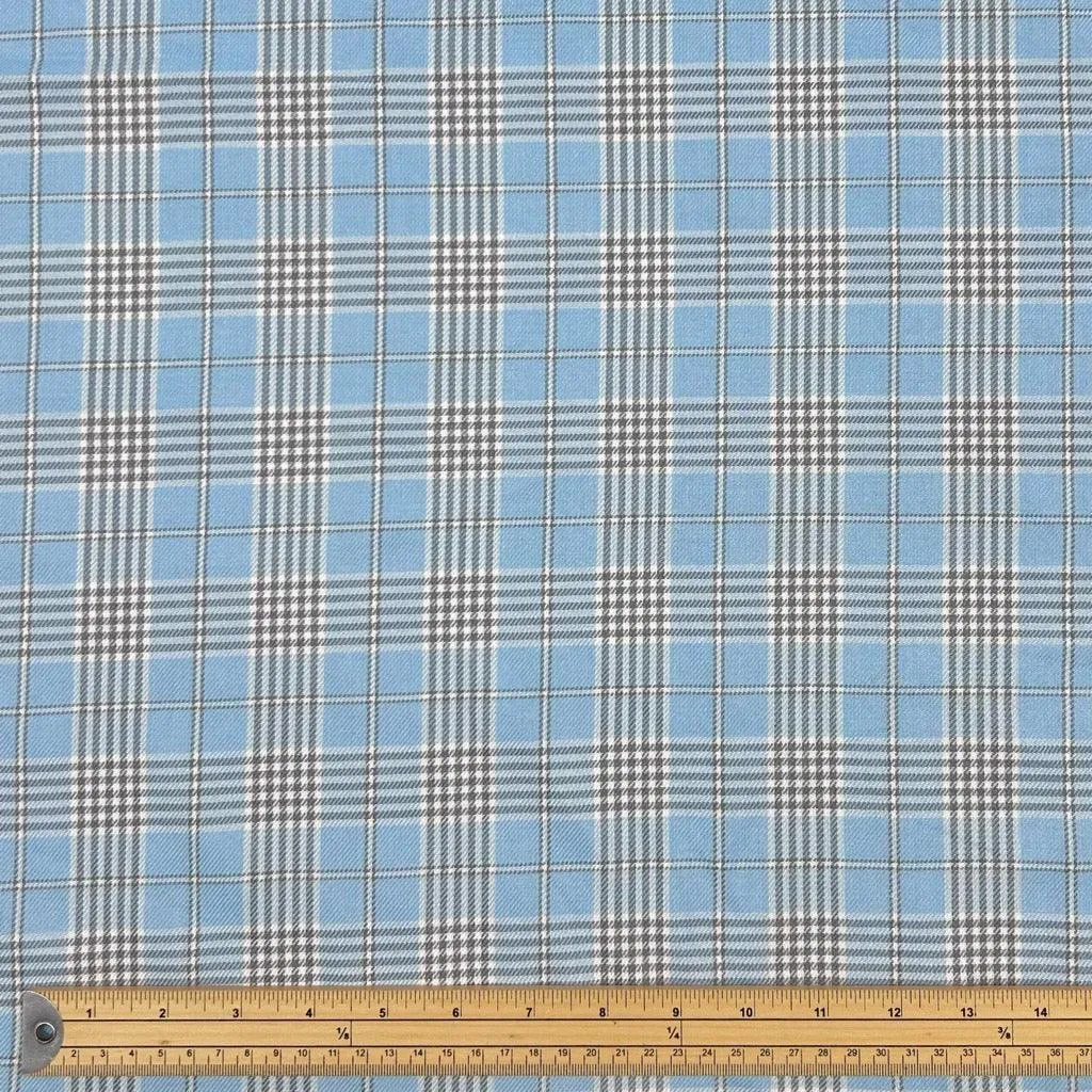 Dogtooth Checkered PolyViscose Tartan Fabric