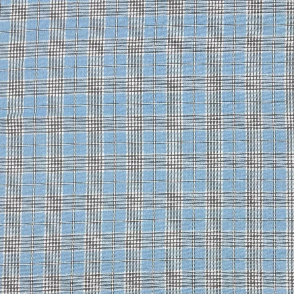 Dogtooth Checkered PolyViscose Tartan Fabric