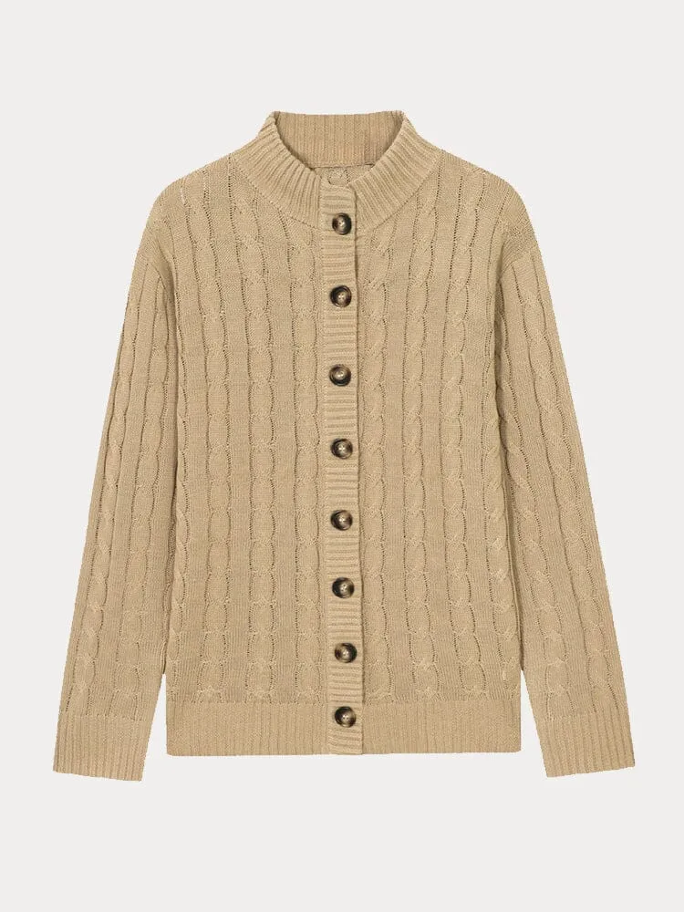 Effortless Cable Knit Cardigan