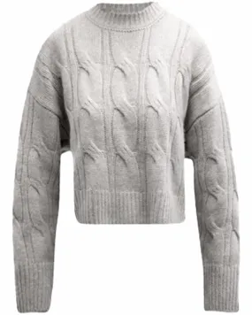 Foggy Cable Knit Tristan Sweater