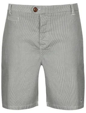 Gryff Cotton Chino Shorts in Tickling Stripe - Le Shark