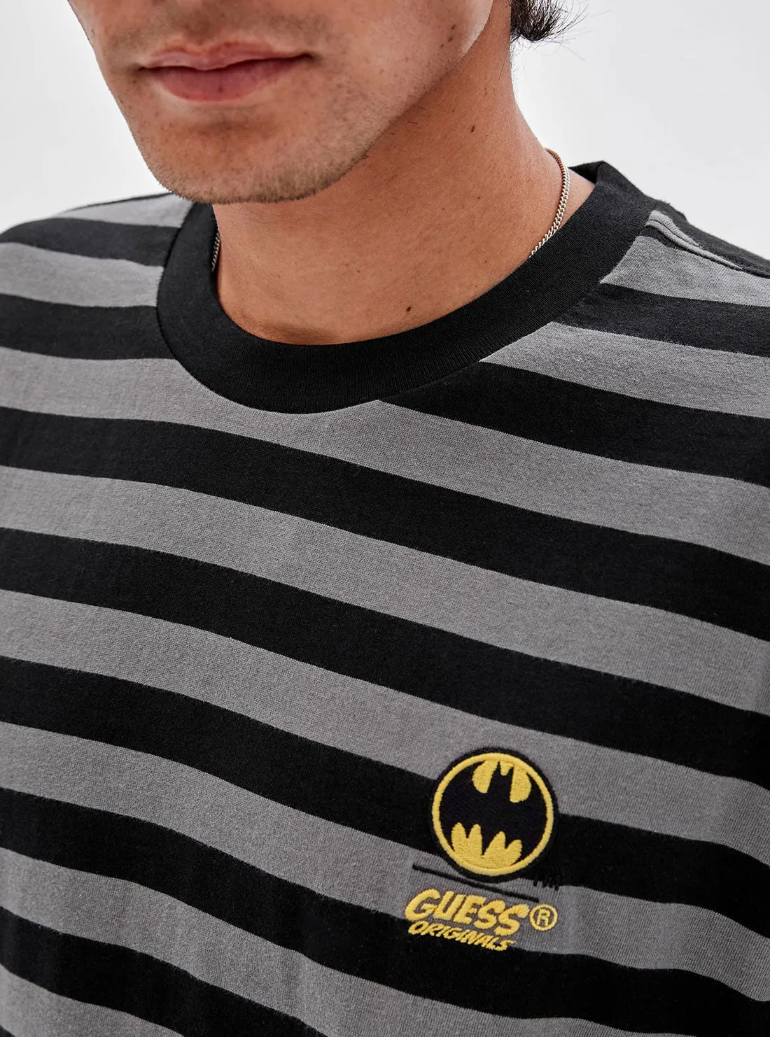 Guess Originals x Batman Black Stripe T-Shirt