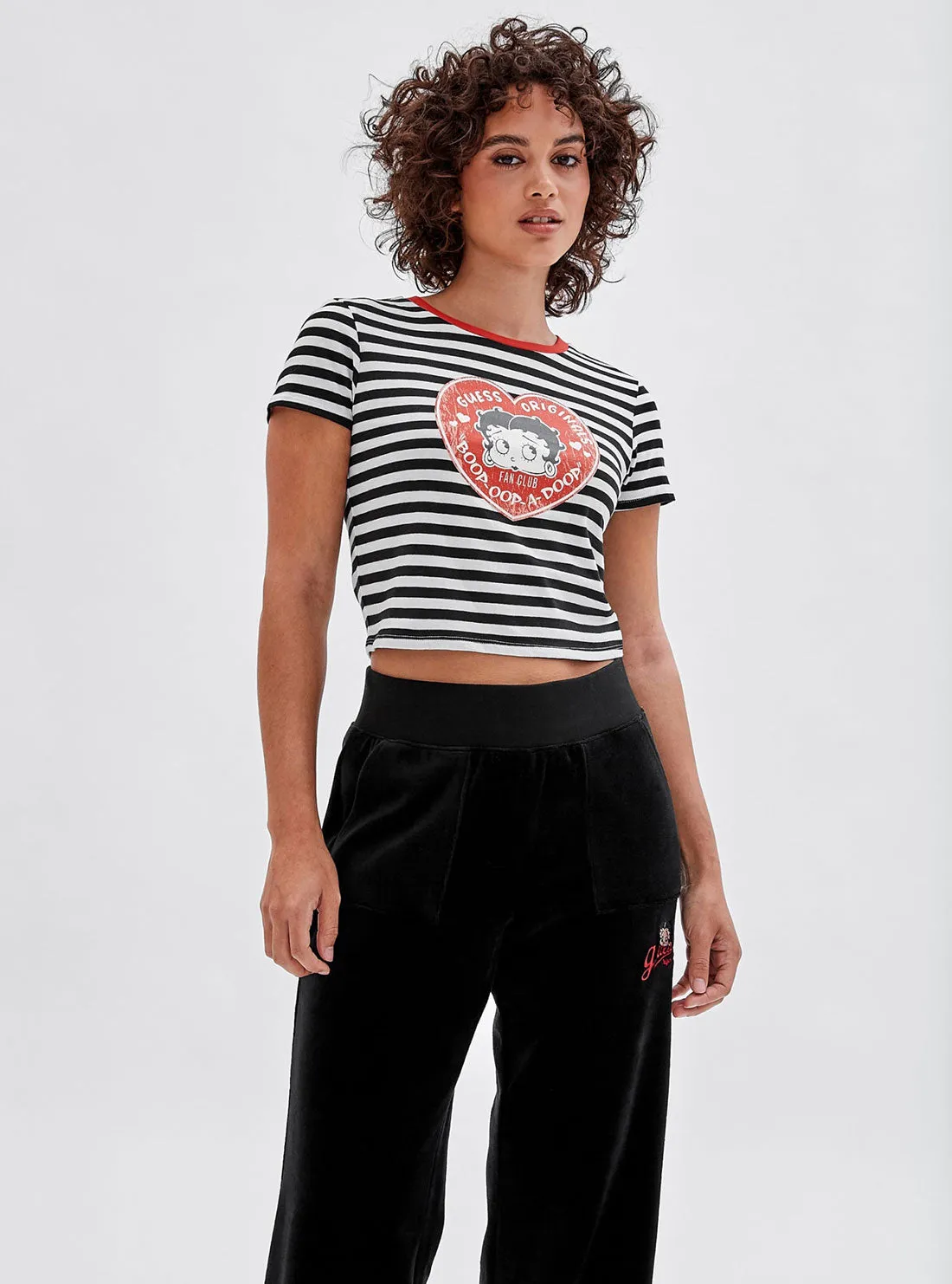 Guess Originals x Betty Boop Black Striped Baby T-Shirt