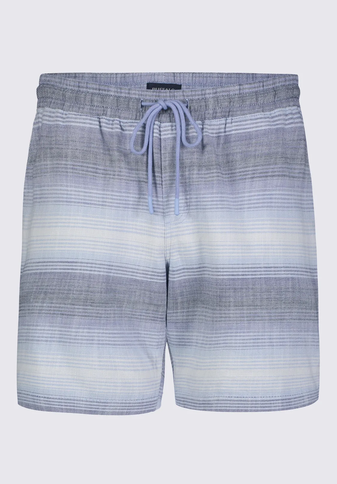 Hoggers Men's Striped Shorts in Mirage Blue - BM24349A