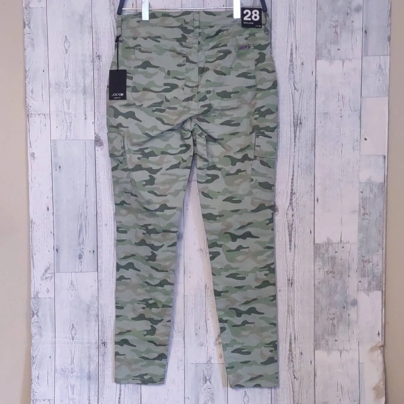 Joe's Jeans The Icon Camo Ankle Skinny Jeans Soft Green