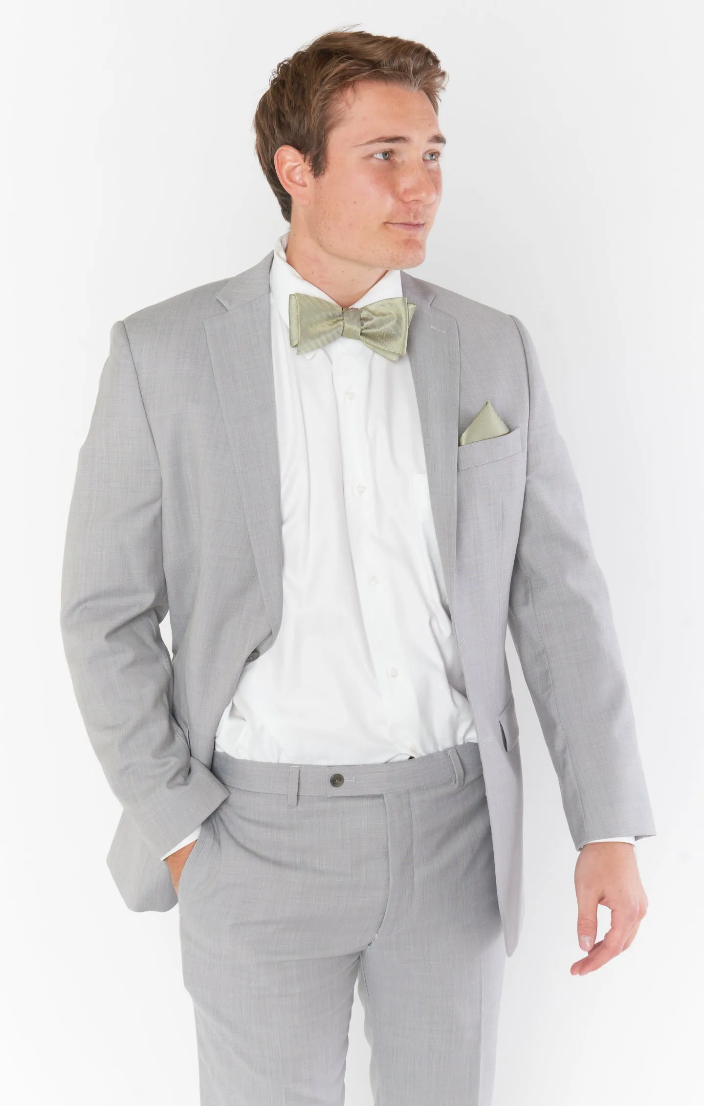 Josh Bow Tie ~ Moss Green Solid