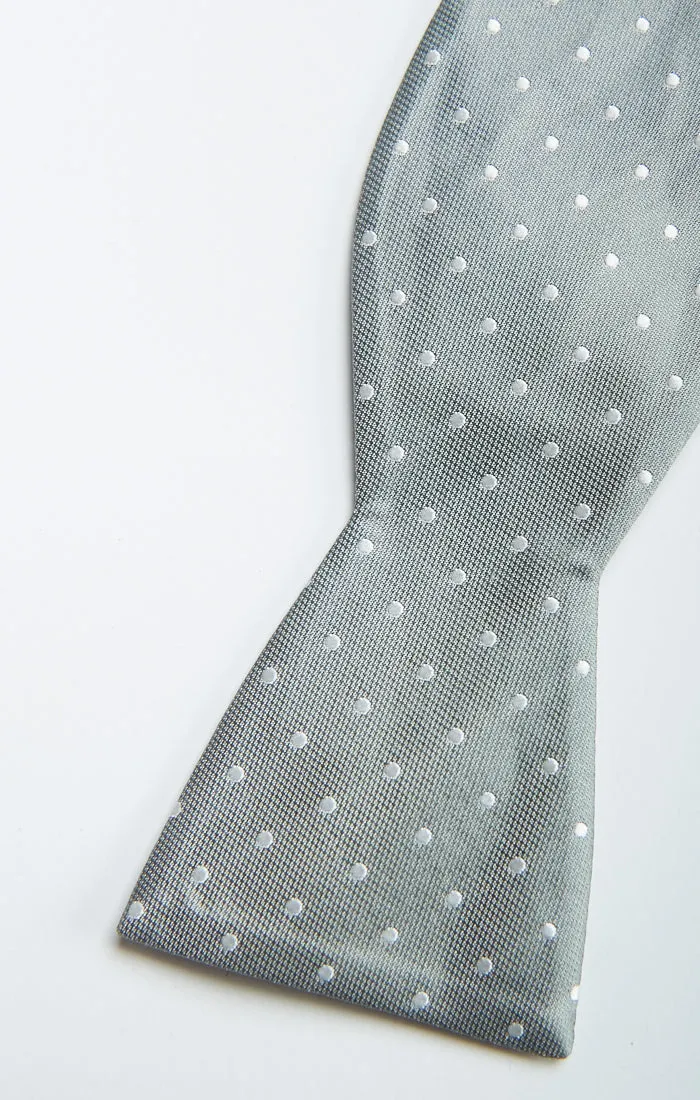 Josh Bow Tie ~ Silver Sage Dot