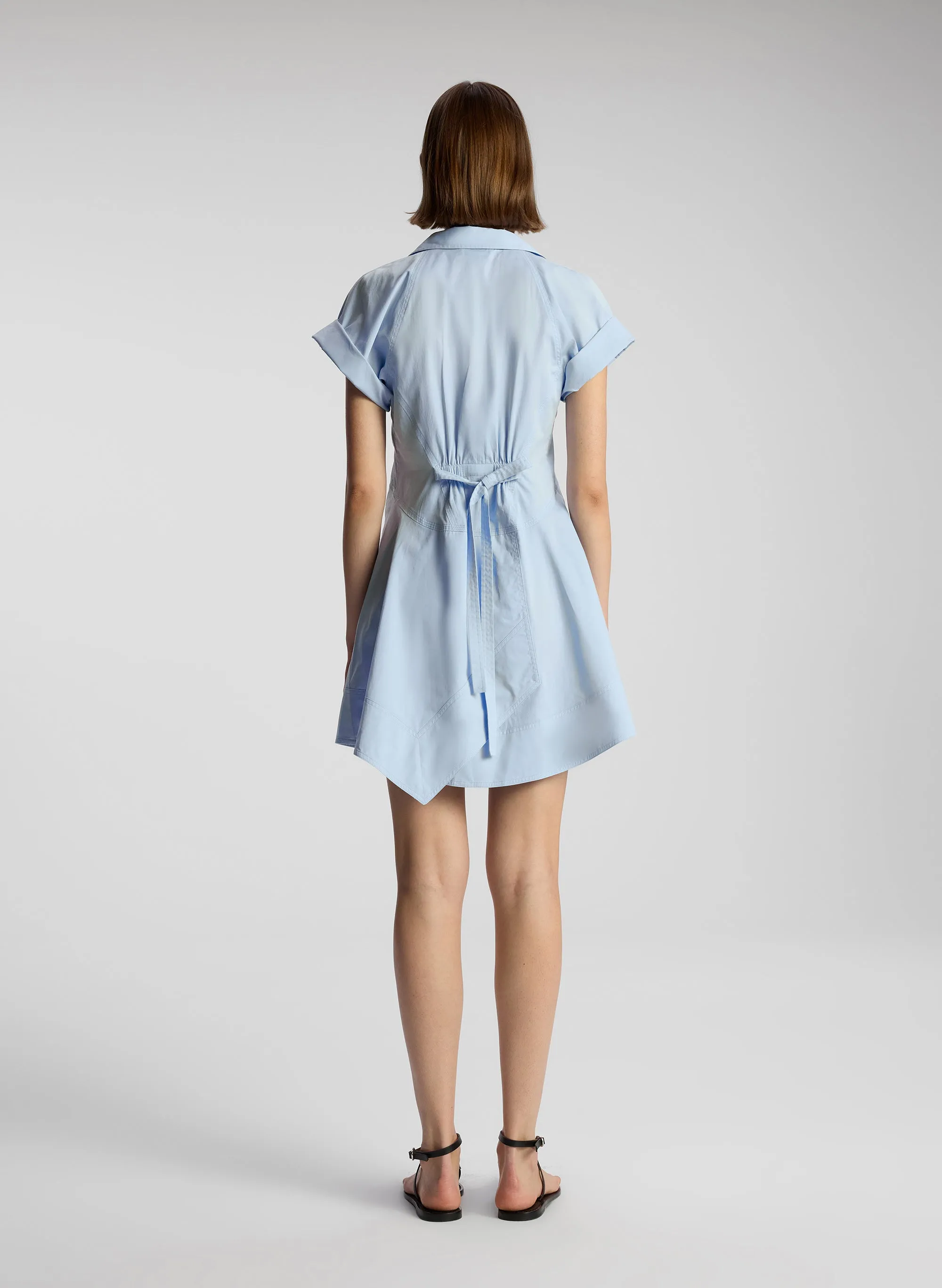 Julie Cotton Mini Shirtdress