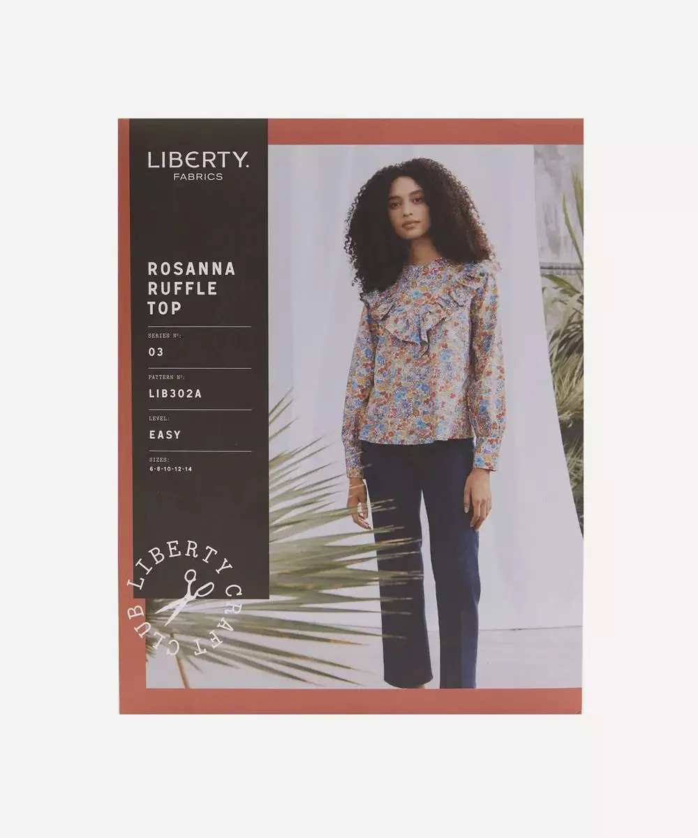 LIBERTY • Rosanna Ruffle Top Sewing Pattern (UK14 - 22)