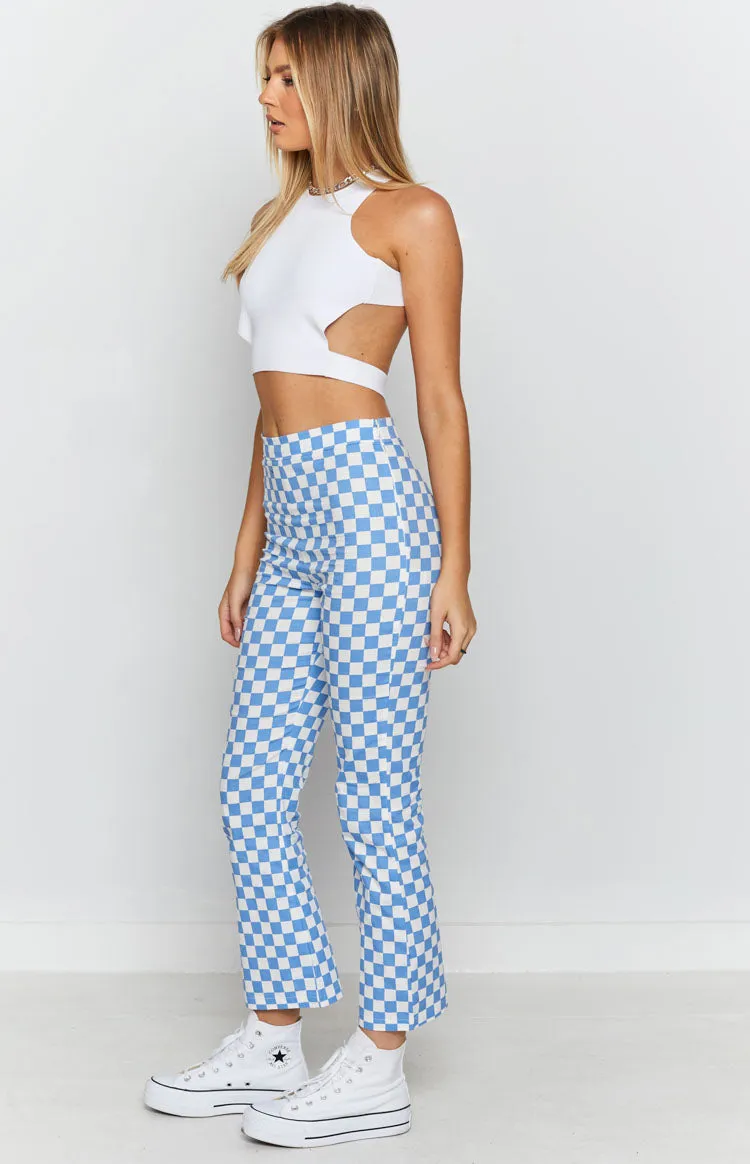 Lorelai Check Pant Blue