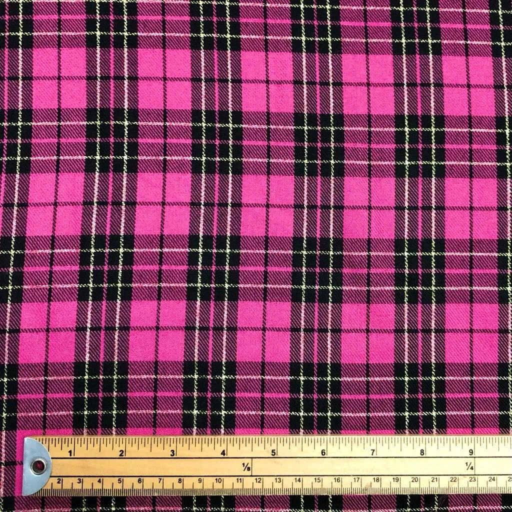 Lurex Checkered PolyViscose Fabric