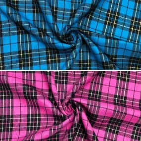 Lurex Checkered PolyViscose Fabric