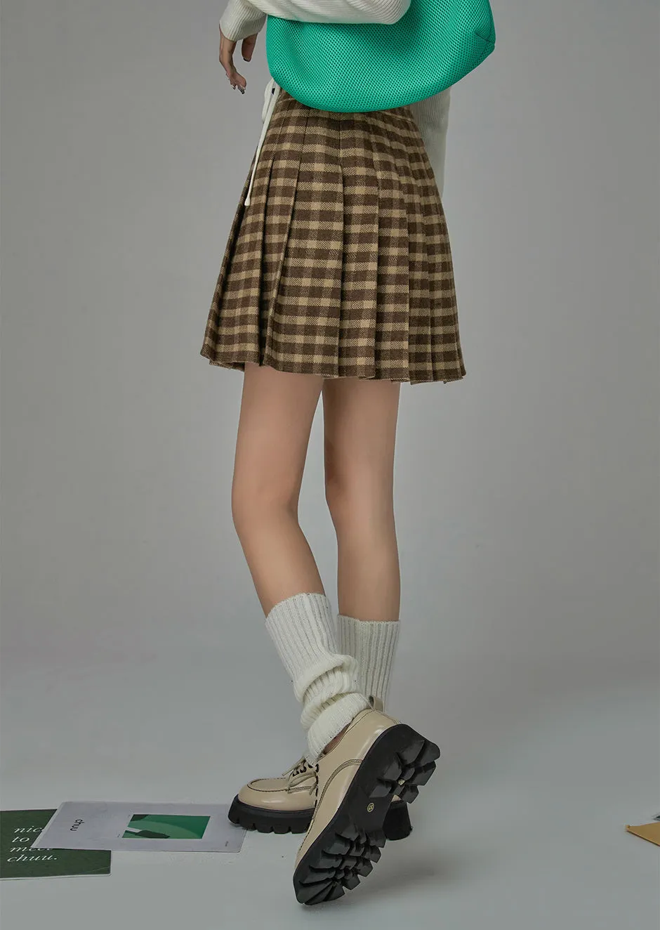 Made A Great Deal Checkered Skirt