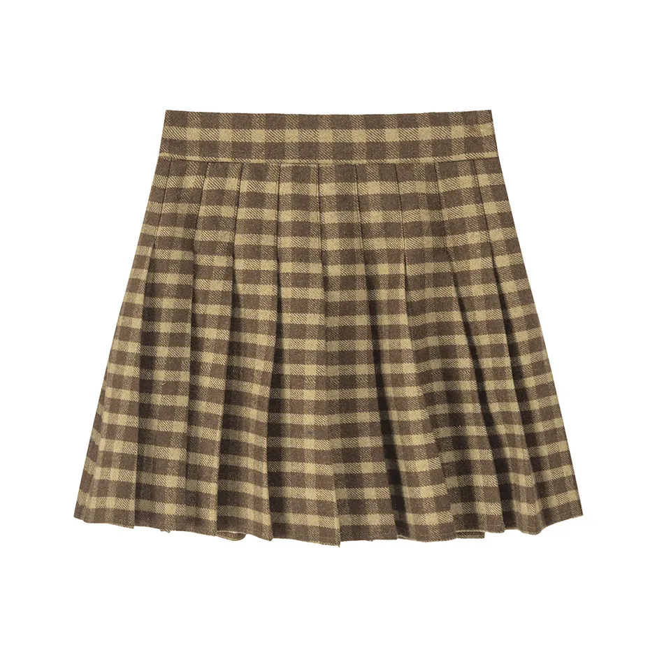 Made A Great Deal Checkered Skirt