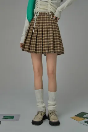 Made A Great Deal Checkered Skirt