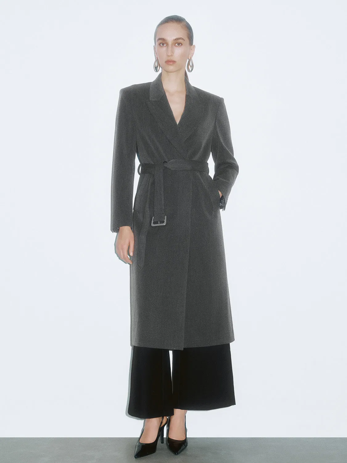 Maxi Belted Loose Coats