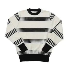 Men's Knitted Striped Long Sleeves T-shirt