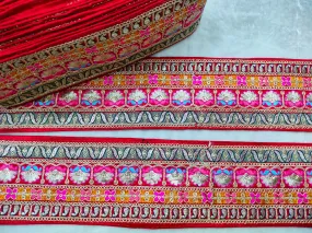 Multicolor Embroidered Lace