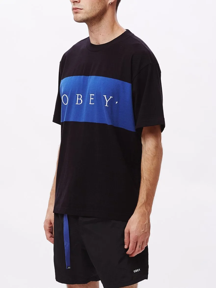 OBEY BUDDY TEE SS // BLACK MULTI