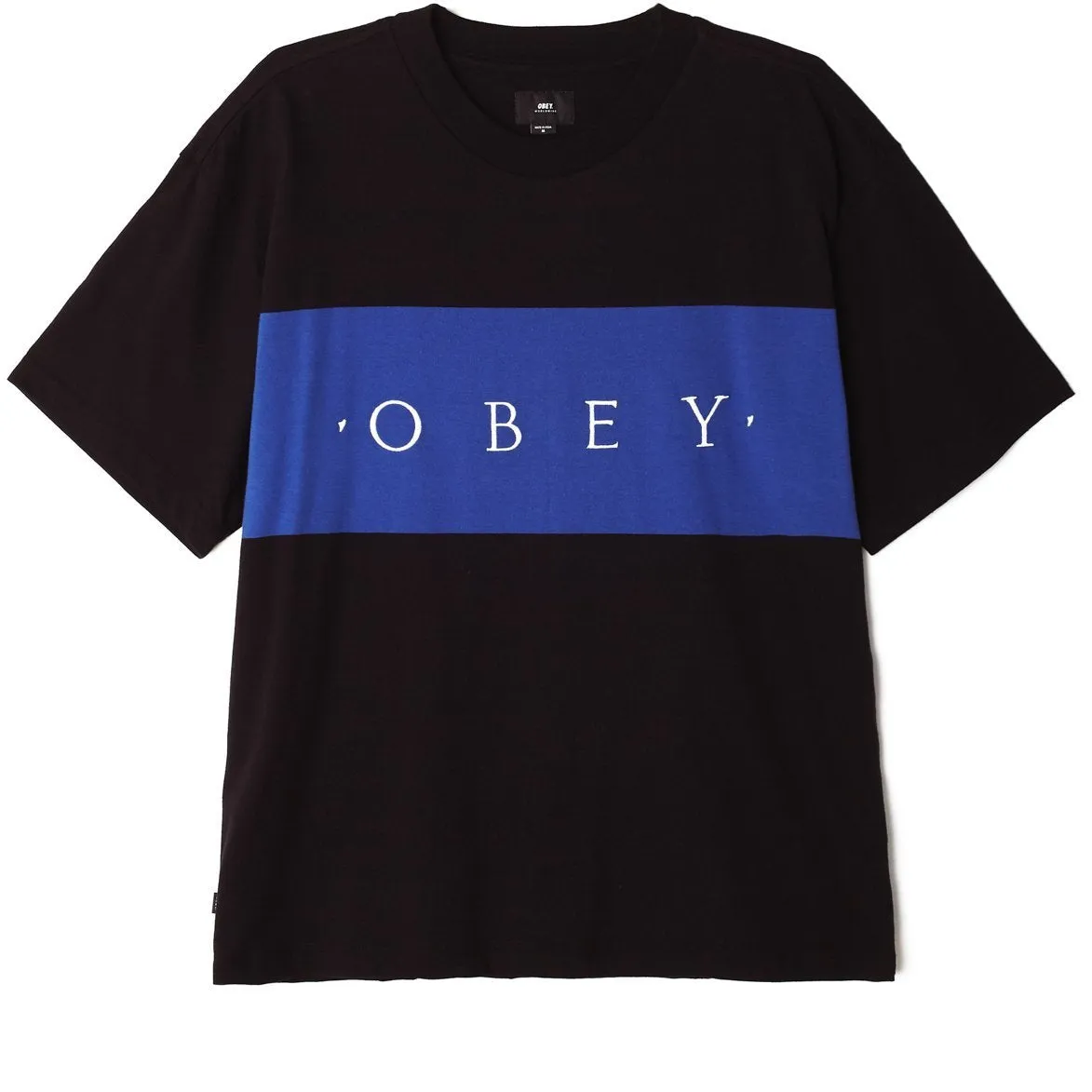 OBEY BUDDY TEE SS // BLACK MULTI