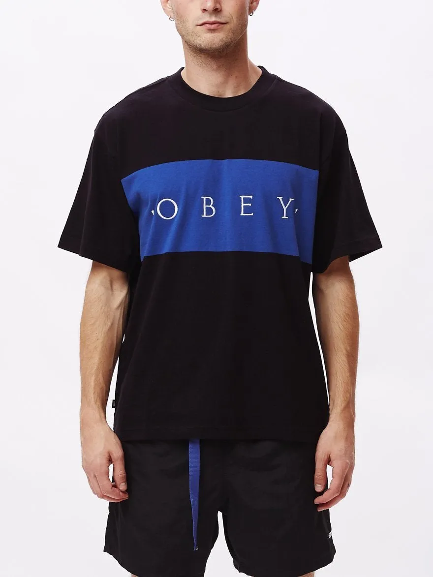 OBEY BUDDY TEE SS // BLACK MULTI