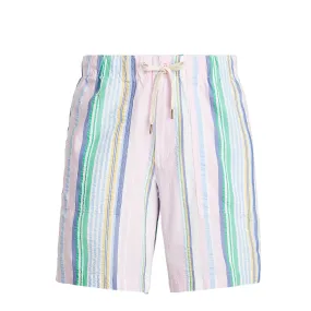 Polo Ralph Lauren 8 inch Relaxed Fit Seersucker Short Pink / Blue Multi