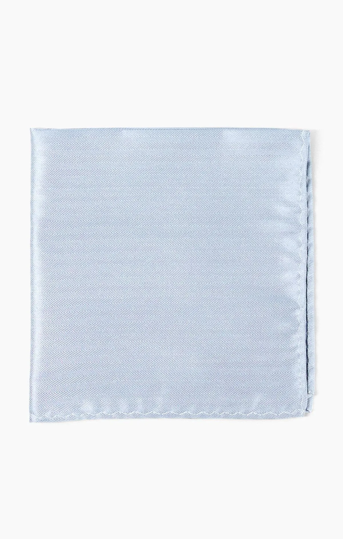 Sam Pocket Square ~ Steel Blue Solid