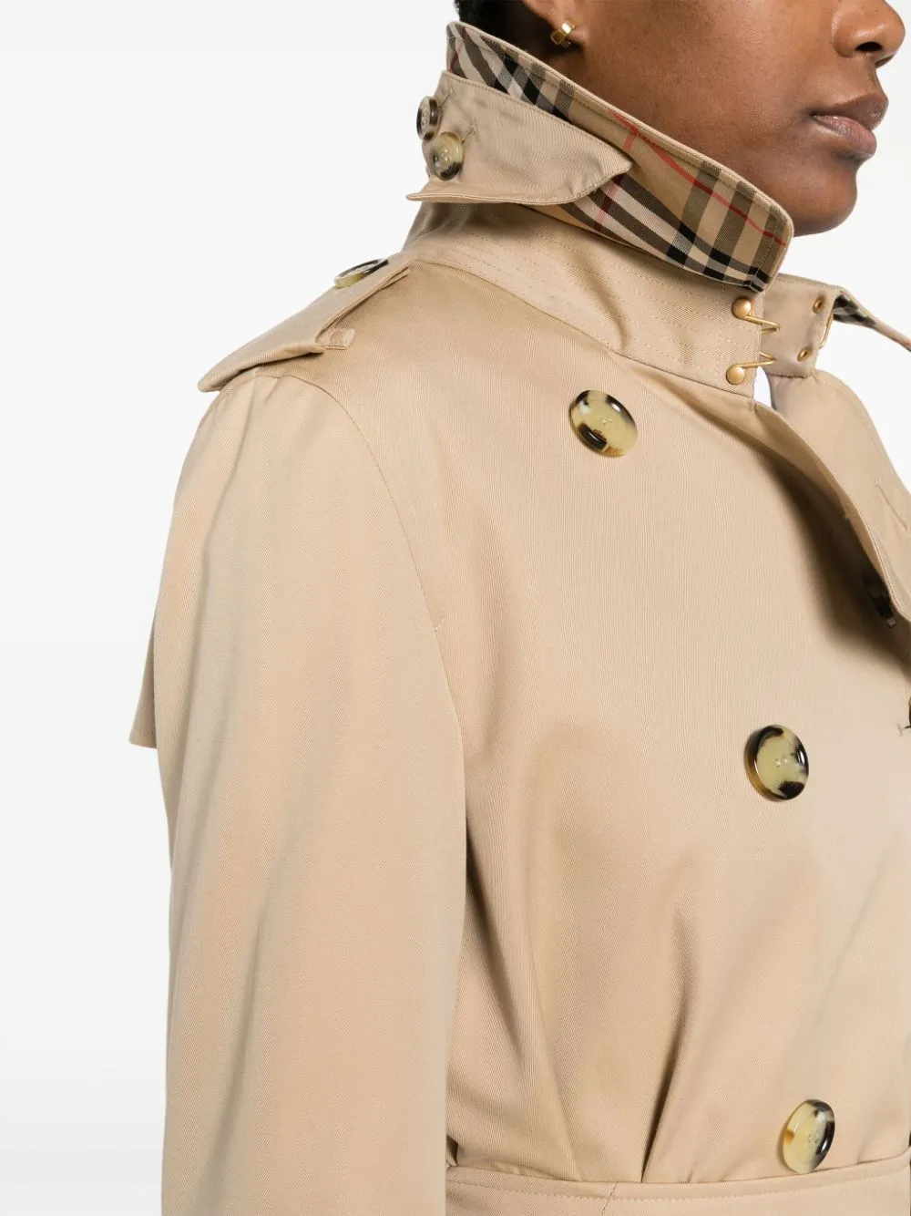 Short Kensington Heritage cotton trench coat