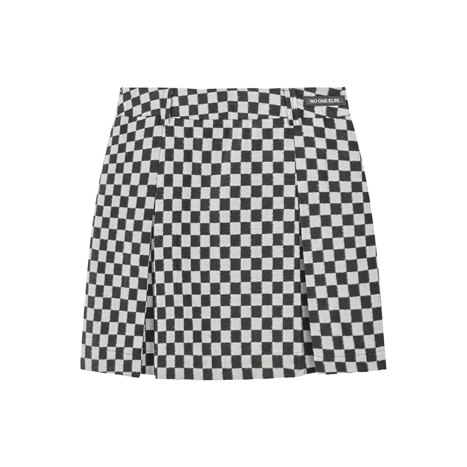 Sixty Seconds Of Happiness Checkered Skirt