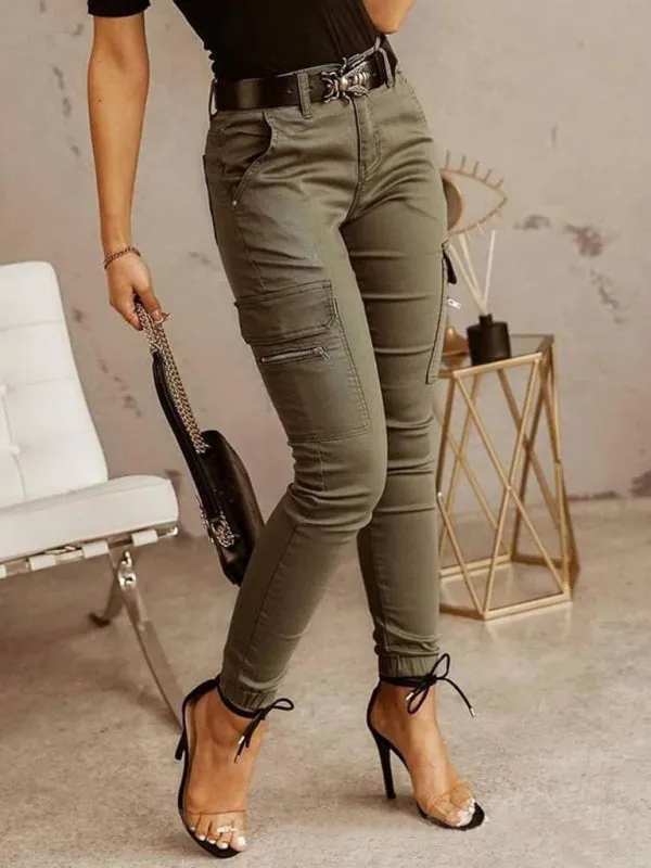 Slimming Ankle Cargo Pants