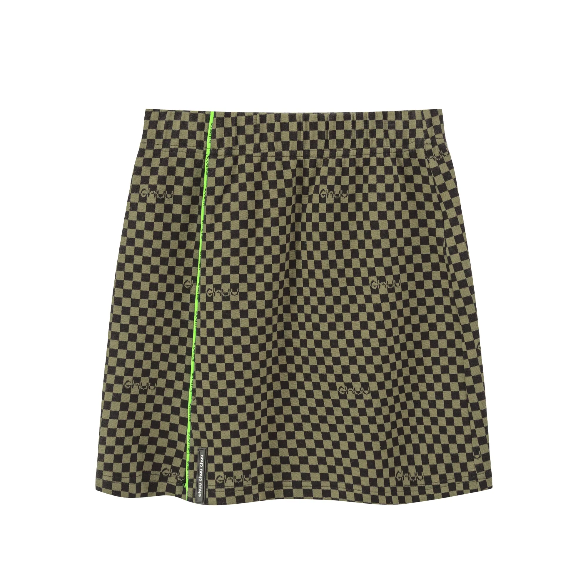 Some Statements Mini Checkered Skirt